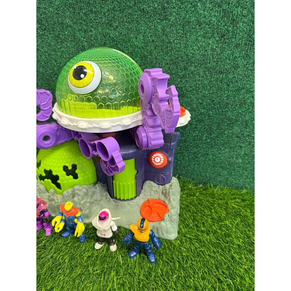 2014 Fisher Price Imaginext Ion Alien Headquarters Playset w/ Figures - Picture 3 of 6